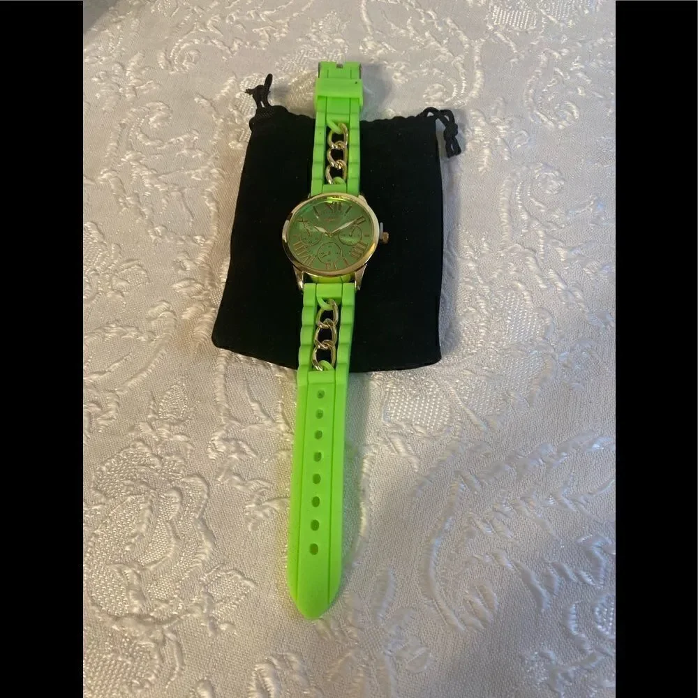 🥀Women’s Dgjud Silicone Roman Numeral Chained Watch
